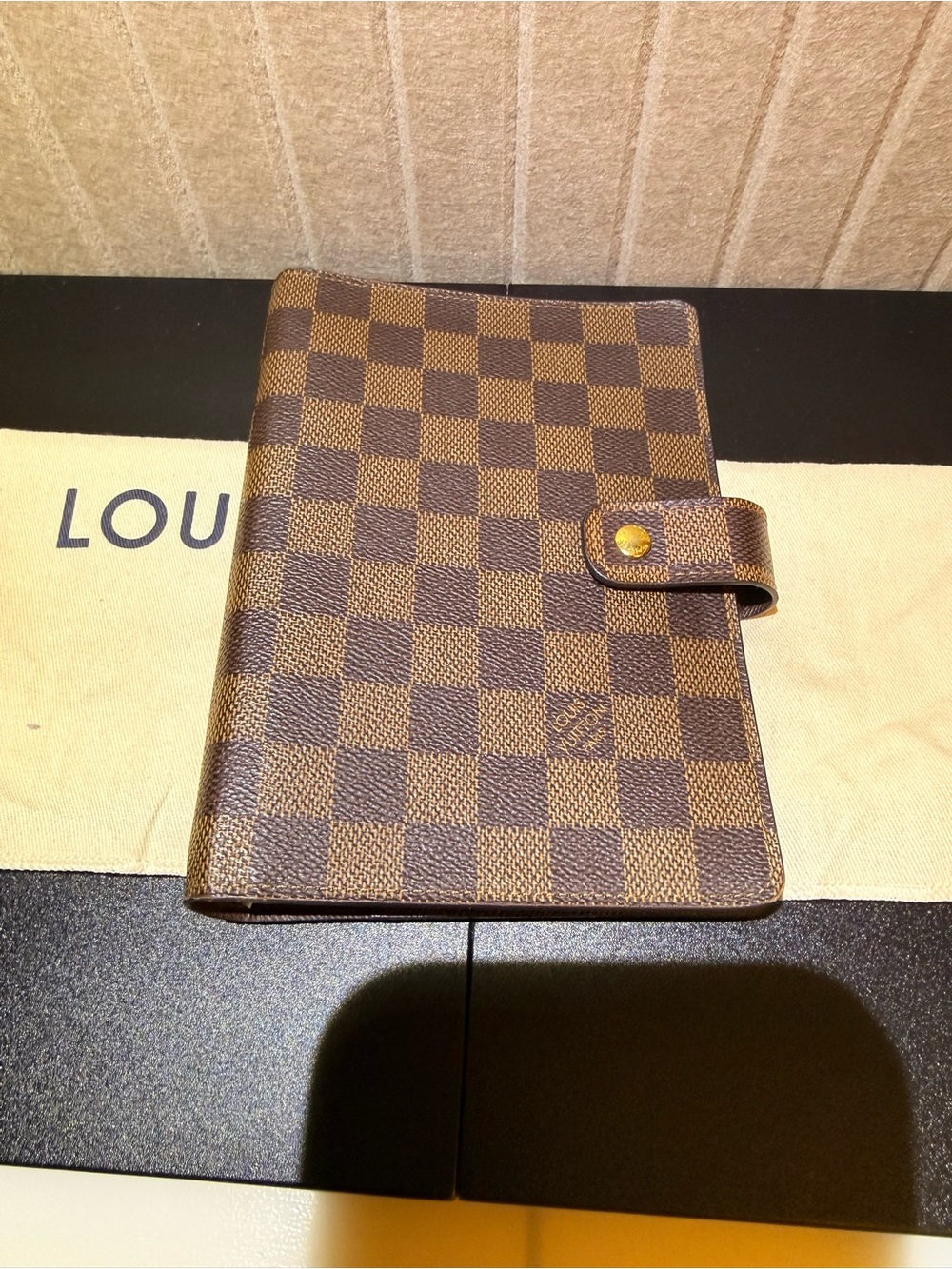 Louis Vuitton Damier Ebene MM Agenda